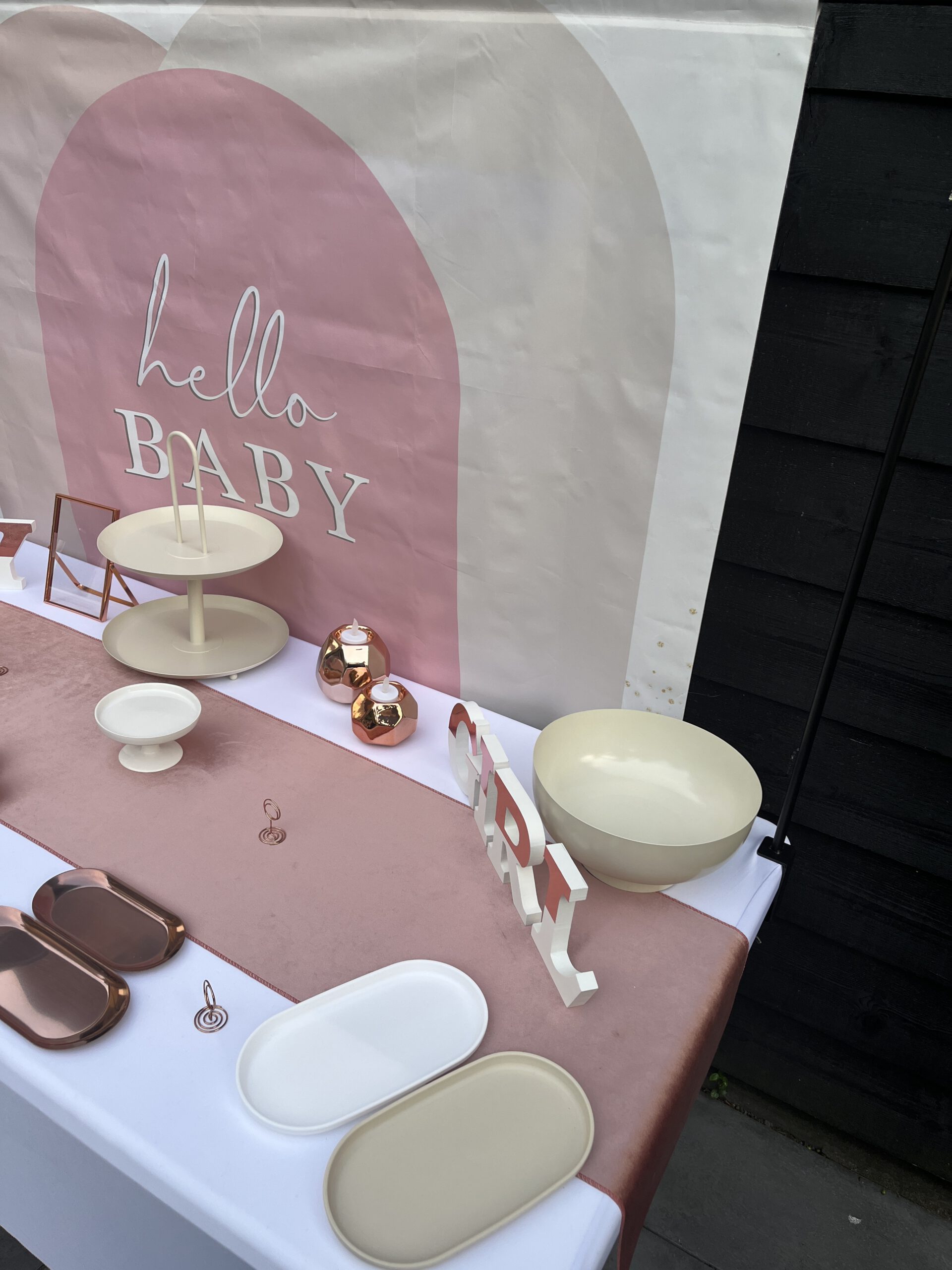 Kraam rose goud leeg - rechts